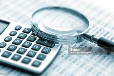 Magnifying Glass and Calculator