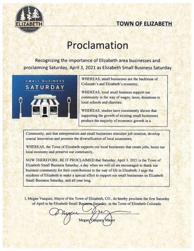 Small Business Saturday Proclamation